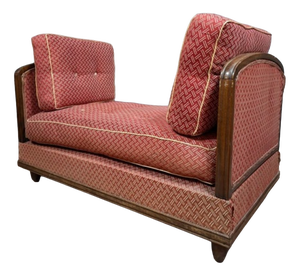 Art Deco Convertible Bench in Walnut Veneer, 1940s