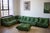 Togo Set in Dubai Green Leather, 1970s, Set of 5 For Sale - Image 9 of 9