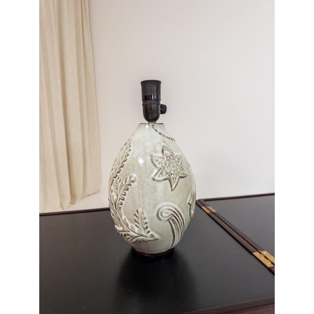 Vintage Ceramic Table Lamp by Anna-Lisa Thomson for Upsala-Ekeby, 1960s For Sale - Image 3 of 9