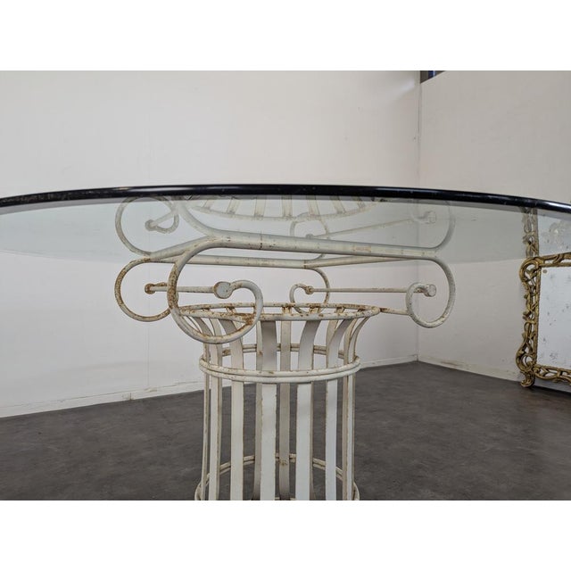 Wrought Iron Garden Table and Chairs, Set of 5 For Sale - Image 12 of 15