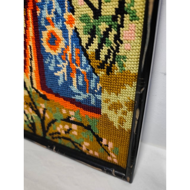 Spanish Hand-Embroidered Pictures, 1970s, Set of 2 For Sale - Image 8 of 10