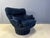Blue Velvet Karate Lounge Chair from Michel Cadestin, France, 1970s For Sale - Image 6 of 10