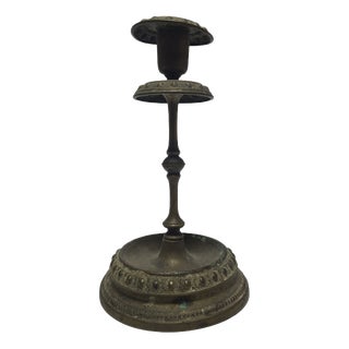Biedermeier Silver Candleholder, Austro-Hungarian Empire, 1890s For Sale
