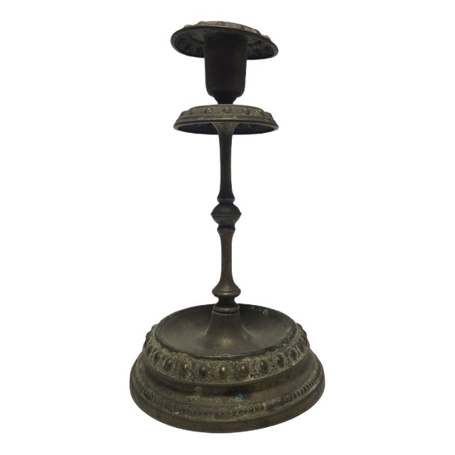 Biedermeier Silver Candleholder, Austro-Hungarian Empire, 1890s For Sale