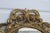 French Carved Painted Gold Wall Dresser Bathroom Vanity Mirror For Sale - Image 4 of 10
