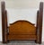 This is a beautiful vintage Colonial Revival convertible Queen or Full sized four poster bed in oak with tall turned...