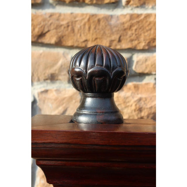 Wood Drexel Heritage Mahogany King-Size Bed From the Nine Elms Collection For Sale - Image 7 of 18