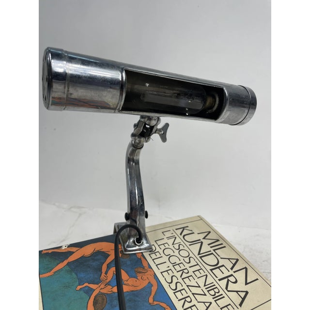 Metal Vintage Steel Piano Music Stand Lamp, 1950s For Sale - Image 7 of 15