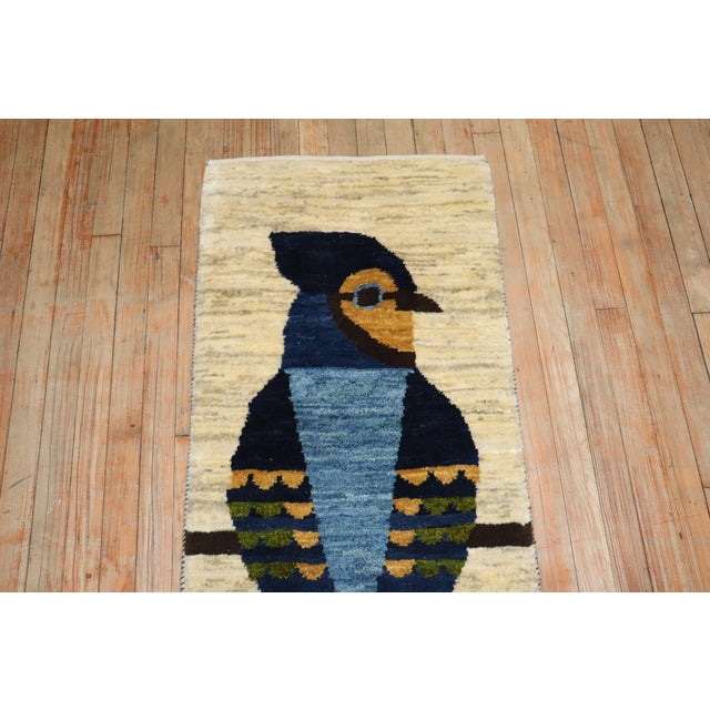 Modern Pigeon Gabbeh Rug rug no.j3633 For Sale - Image 4 of 6