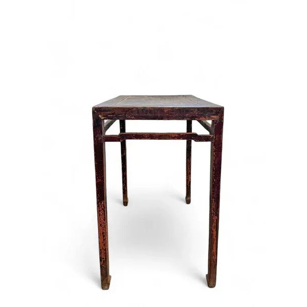 Late 19th Century Dark Brown Console or Wine Table, 38.6" Inch Long For Sale - Image 5 of 8