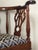 Brown Antique Victorian Mahogany Corner Chair With Brass Casters, Late 19th Century For Sale - Image 8 of 11