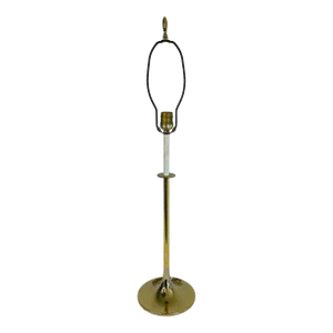 Vintage 1960s Gold Metal Table Lamp by Laurel Lamp Co, Unmarked