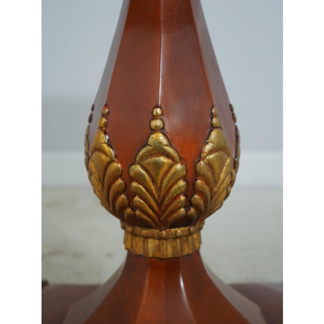 John Widdicomb Cherry Pedestal Oval Center Table For Sale - Image 10 of 13