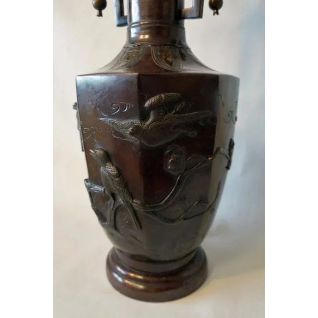 The magnificent Japanese bronze vase came into being in the late 19th century when the urbanization of Japan and the end...
