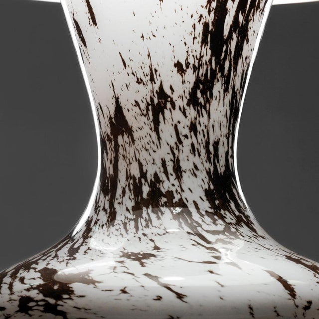 Mid-Century Modern White Hand-Blown Mushroom Glass Table Lamp from Süssmuth, 1960s For Sale - Image 9 of 10