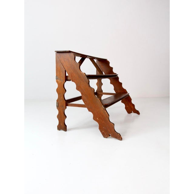 Vintage Wooden Plant Stand Riser For Sale - Image 10 of 10