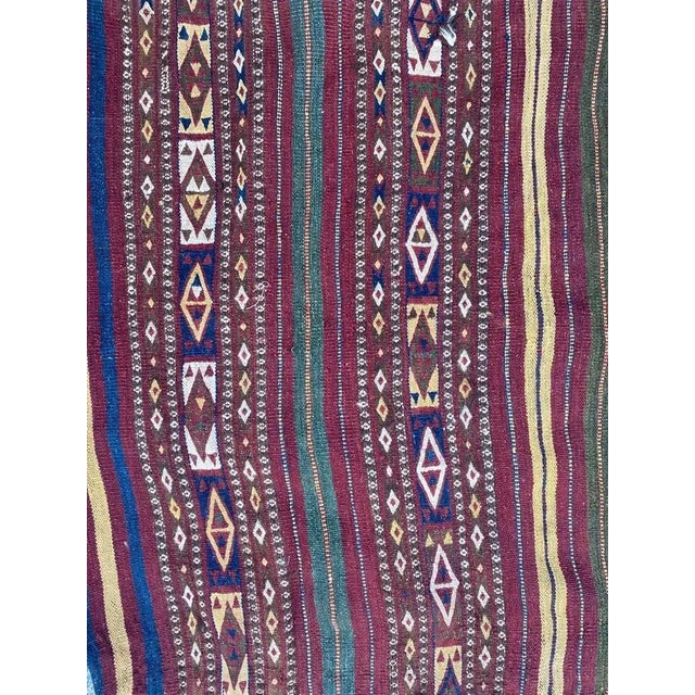 Vintage Double Face Horse Cover Kilim For Sale - Image 16 of 18