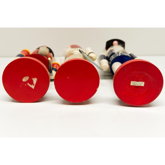 Wood Vintage 13" Nutcrackers Set of 3 For Sale - Image 7 of 7