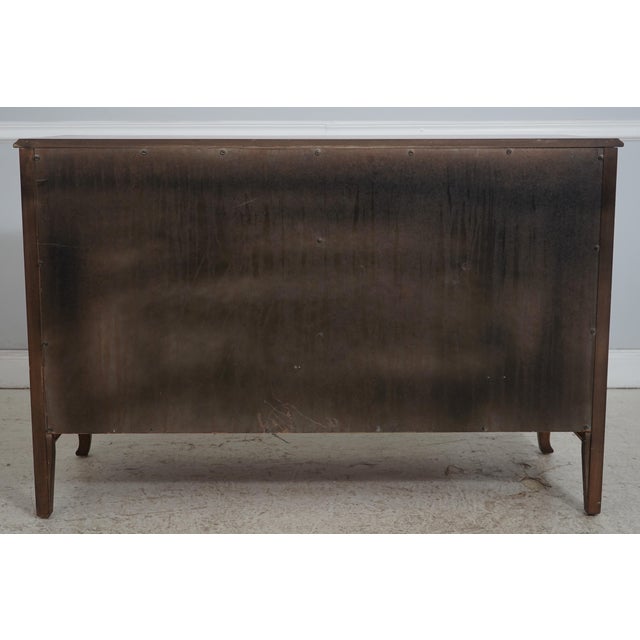 Vintage French Country Walnut Finish Low Dresser For Sale - Image 17 of 17