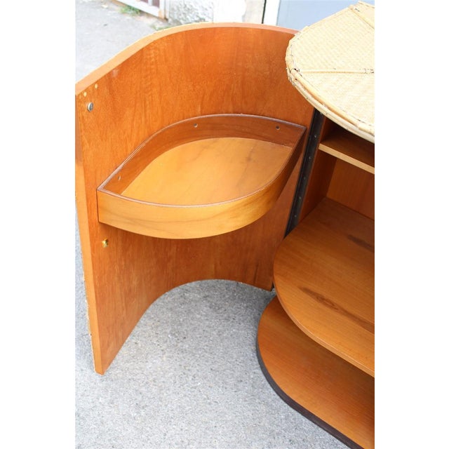 Large Vintage Low Bamboo Sideboard, Italy, 1970s For Sale - Image 3 of 18