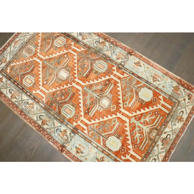 Antique Persian Malayer Rug rug no.j4682 For Sale - Image 4 of 5