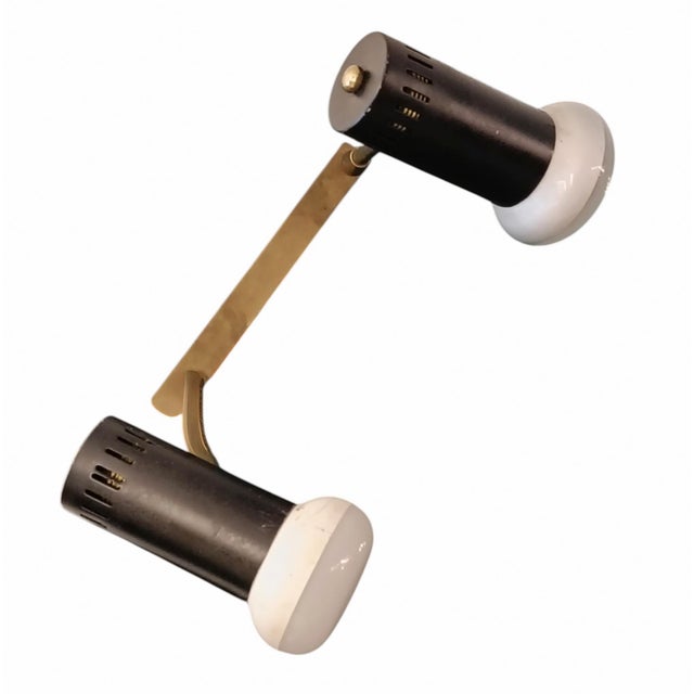 Wall Lamp with Two Adjustable Spotlights from Stilnovo, Italy, 1960s For Sale - Image 6 of 6