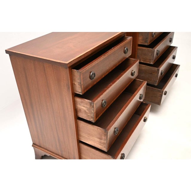 Vintage Georgian Chests of Drawers, 1930, Set of 2 For Sale - Image 12 of 13