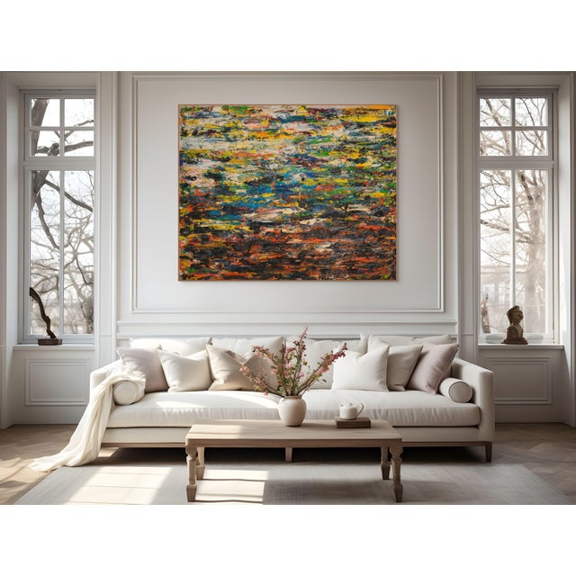 Oil on canvas Edition: Unique, Unframed. Reyna works with ink, acrylics and oils on canvas or paper. One of his signature...