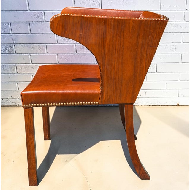 1930s Rare Frits Henningsen Art Deco Cuban Mahogany Armchair c.1933 For Sale - Image 5 of 6