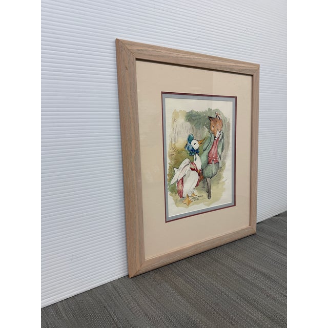 Design Plus Gallery presents a Jemima Puddle Duck and the Fox Watercolor Print by Beatrix Potter. This image comes from In...