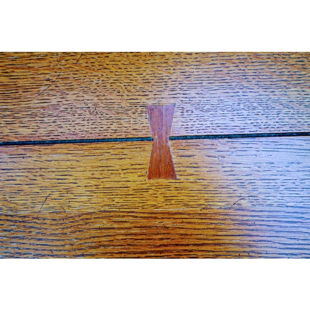 Wood Lane Altavista Bow Tie Joinery Craftsman Style Coffee Table For Sale - Image 7 of 13