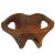 Hand-Carved Teak Stool, Low Table or Stand with Curved Arms For Sale - Image 11 of 11