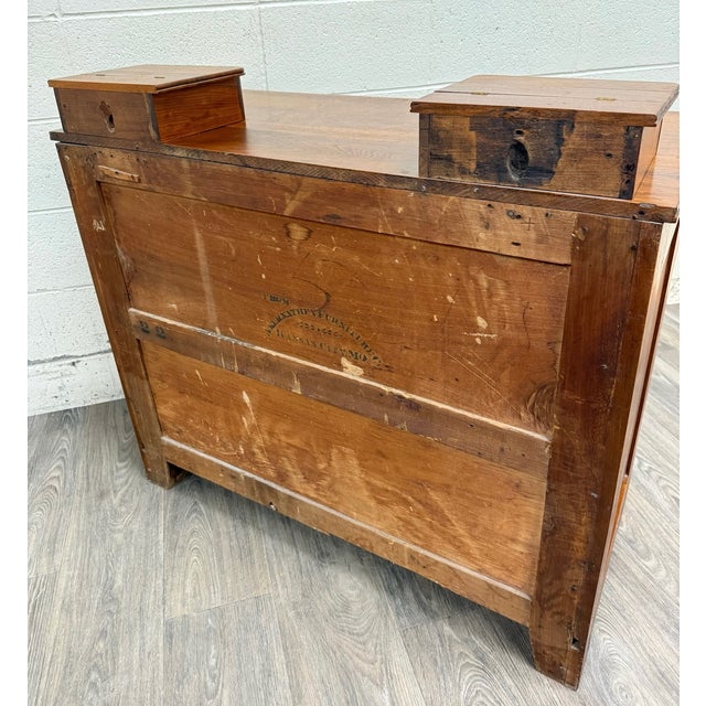 Antique Abernathy Furniture Co. 19th Century Victorian Walnut Chest of Drawers For Sale - Image 14 of 15
