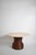 Round Dining Table in Rattan and Travertine, 1970s For Sale - Image 6 of 6