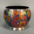 Miguel Pineda Vintage Late 20th Century Miguel Pineda Champleve Enamel Colorful Geometric Vase For Sale - Image 4 of 13