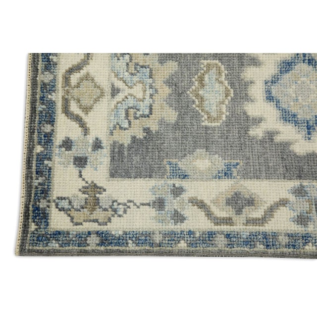 Early 21st Century Oriental 21st Century Hand Knotted Limed and Clay Ash Turkish Oushak Rug 2' X 3'3" For Sale - Image 5 of 5
