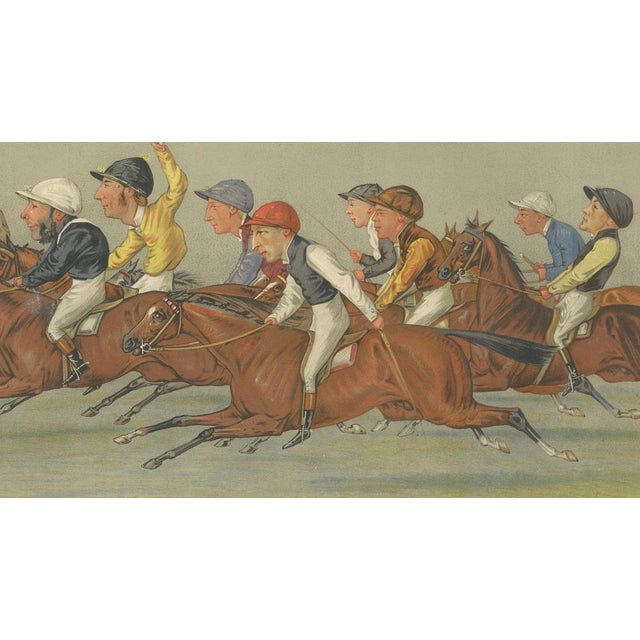 Vincent Brooks, Vanity Fair Winning Post Horse Racing Finish, 1888, Print For Sale - Image 4 of 9