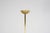 Gold-Plated Brass and Travertine Stone Floor Lamp, 1970s, in Very Good conditions. Designed 1980 to 1989 European Plug (up...