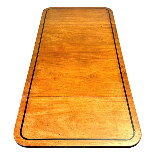 A Good Quality, Early 19th Century, Regency Period Mahogany Sofa Table, Having Well Figured Rectangular Drop Flap Top with...