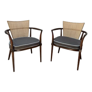 1950s Vintage Bert England Johnson and and Wood Side Chairs- a Pair