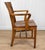 Wood Antique Traditional Mahogany Wood Bankers Library Arm Chair For Sale - Image 7 of 16