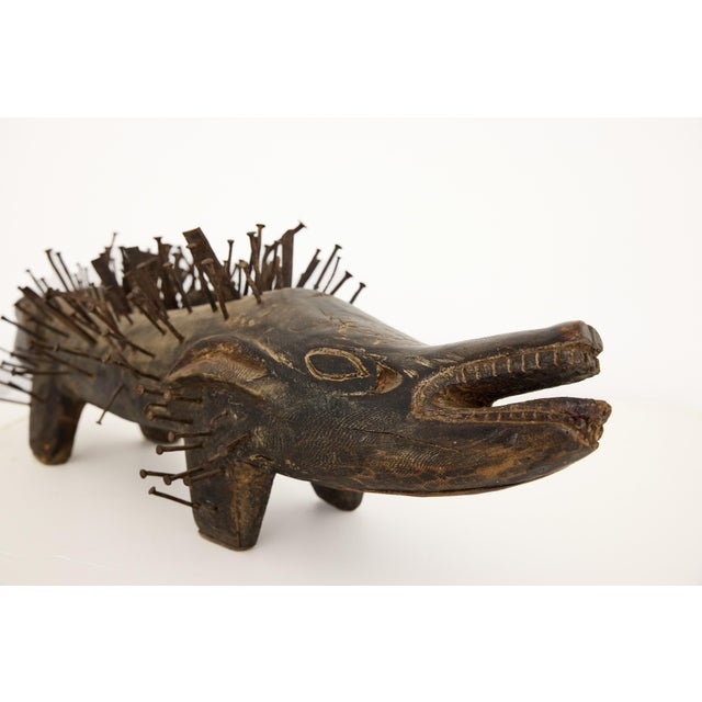 Bakongo Nkisi Kozo Nail-Studded Janus Dog Power Figure, Congo For Sale - Image 15 of 17