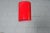 Mid-Century Modern Vintage Ceiling Lamp in Red Glass from Peill + Putzler For Sale - Image 3 of 11