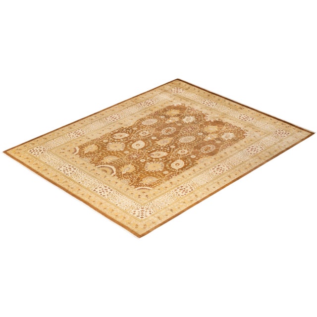 Yellow Mogul, One-of-a-Kind Hand-Knotted Area Rug - Yellow, 8' 3" x 10' 7" For Sale - Image 8 of 8