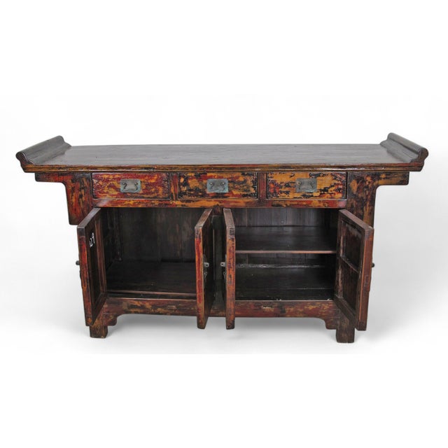 Rustic Vintage Farmer's Altar Sideboard For Sale - Image 9 of 10
