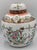 Chinese Export Famille Rose Oriental Gilt Porcelain Lidded Ginger Jar Tea Caddie For Sale - Image 4 of 11