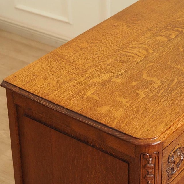 Antique French Chest of Drawers in Oak, 1880s For Sale - Image 16 of 17