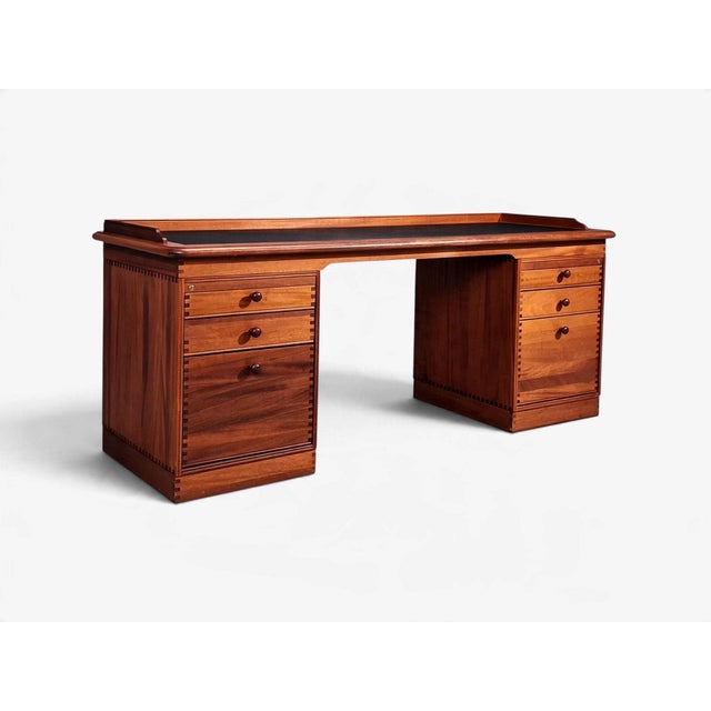 Mid-Century Modern Andreas Hansen, Danish Modern, Partners Desk, Teak, Denmark, 1960s For Sale - Image 3 of 16