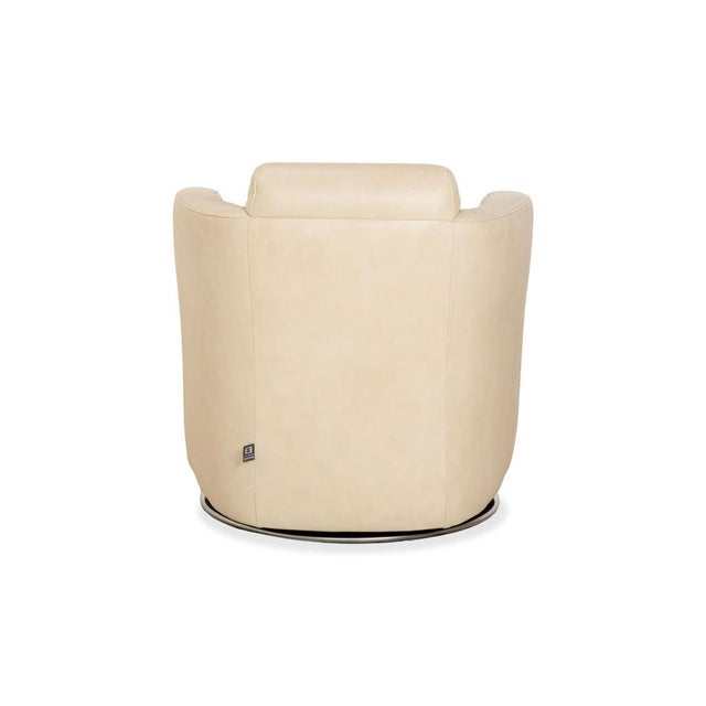 Sam Armchairs in Cream Leather from Ewald Schillig, Set of 2 For Sale - Image 10 of 13