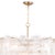 Modern Regina Andrew Echo Glass Chandelier, Natural Brass For Sale - Image 3 of 7